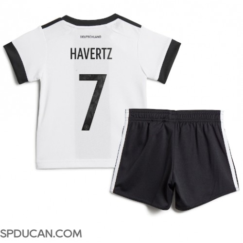 Dječji Nogometni Dres Njemačka Kai Havertz #7 Domaci SP 2022 Kratak Rukav (+ Kratke hlače)